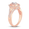 Thumbnail Image 2 of Diamond Engagement Ring 1 ct tw Pear/Round 14K Rose Gold