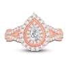 Thumbnail Image 3 of Diamond Engagement Ring 1 ct tw Pear/Round 14K Rose Gold