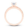 Thumbnail Image 2 of Diamond Milgrain Engagement Ring 1-1/5 ct tw Round 14K Rose Gold
