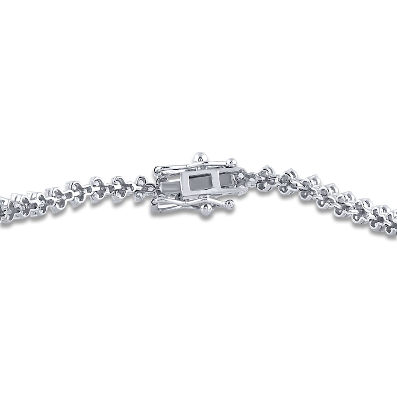 Main Image 3 of Diamond Tennis Bracelet 2 ct tw Round 14K White Gold 7&quot;