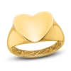 Thumbnail Image 0 of High-Polish Heart Signet Ring 14K Yellow Gold