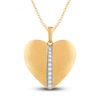 Thumbnail Image 0 of Diamond Heart Pendant Necklace 1/6 ct tw Round 14K Yellow Gold 18"