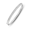 Thumbnail Image 3 of Baguette & Round Diamond Bangle Bracelet 1 ct tw 14K White Gold