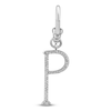 Thumbnail Image 0 of Charm'd by Lulu Frost Diamond Letter P Charm 1/15 ct tw Pavé Round 10K White Gold