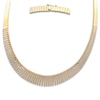 Thumbnail Image 1 of Italia D'Oro Diamond-Cut Graduated Necklace 14K Yellow Gold 16&quot;