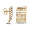 Thumbnail Image 1 of Italia D'Oro Diamond-Cut Cleopatra Earrings 14K Yellow Gold