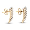 Thumbnail Image 3 of Italia D'Oro Diamond-Cut Cleopatra Earrings 14K Yellow Gold