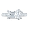 Thumbnail Image 3 of Pnina Tornai Emerald-Cut Lab-Created Diamond Engagement Ring 1-7/8 ct tw 14K White Gold