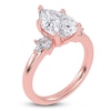 Thumbnail Image 2 of Pear-Shaped Created By Jared Studio Lab-Created Diamond Engagement Ring 3-1/6 ct tw 14K Rose Gold