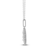 Thumbnail Image 3 of Diamond Zodiac Libra Medallion Necklace 1/3 ct tw Sterling Silver 18&quot;