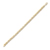 Thumbnail Image 2 of Solid Glitter Rope Chain Bracelet 5.5mm 10K Yellow Gold 8.25&quot;