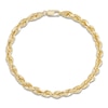 Thumbnail Image 3 of Solid Glitter Rope Chain Bracelet 5.5mm 10K Yellow Gold 8.25&quot;