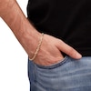 Thumbnail Image 4 of Solid Glitter Rope Chain Bracelet 5.5mm 10K Yellow Gold 8.25&quot;