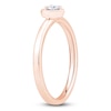 Thumbnail Image 2 of Diamond Heart-Shaped Promise Ring 1/8 ct tw 10K Rose Gold