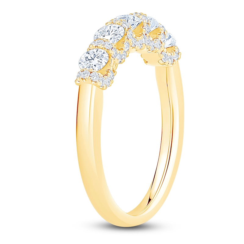 Certified Diamond Five-Stone Anniversary Ring 1 ct tw 18K Yellow Gold