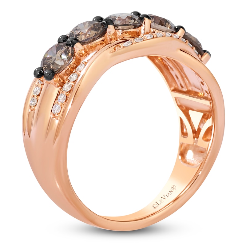 Main Image 2 of Le Vian Diamond Five-Stone Ring 1-3/4 ct tw 14K Strawberry Gold