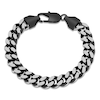 Thumbnail Image 1 of Men's Curb Chain Bracelet 10.5mm Black Ion-Plated Stainless Steel 8.5&quot;