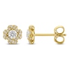 Thumbnail Image 1 of Unspoken Diamond Halo Stud Earrings 1/4 ct tw 14K Yellow Gold