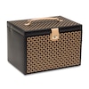 Thumbnail Image 1 of Wolf Chloé Extra Large Jewelry Box Black/Tan Leather