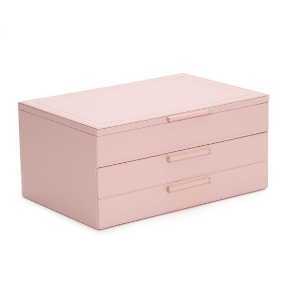 WOLF Sophia Jewelry Box Rose Quartz Leather | Jared