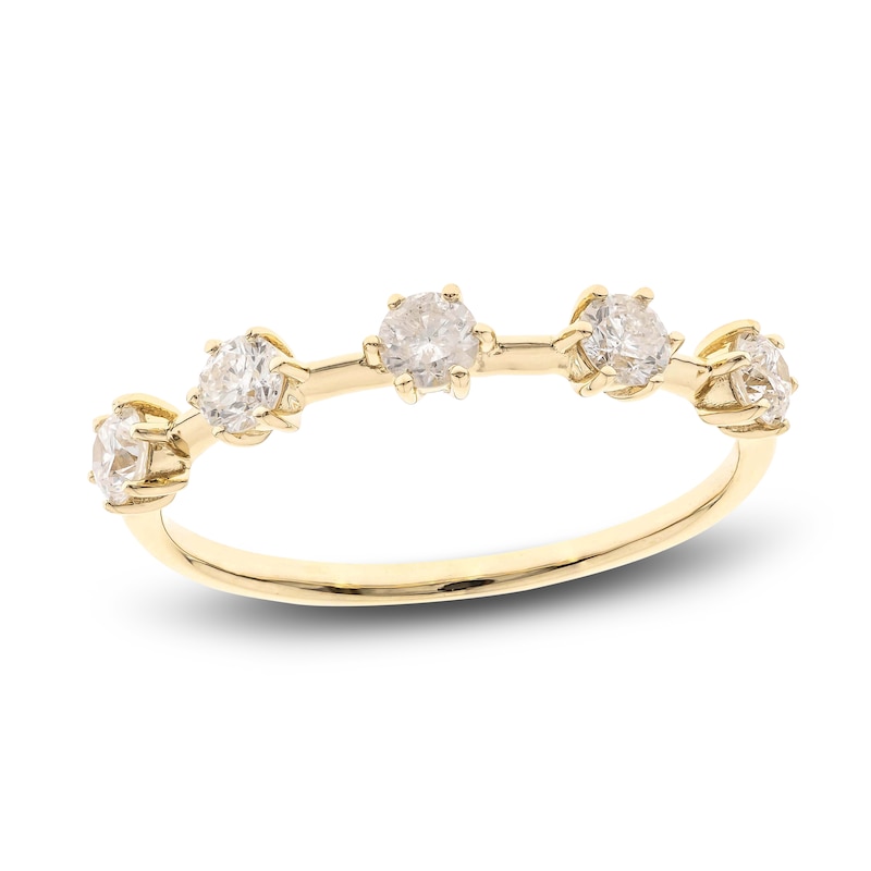 Main Image 1 of Diamond Ring 1/2 ct tw Round 14K Yellow Gold