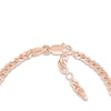 Thumbnail Image 3 of &quot;LOVE&quot; Curb Bracelet 14K Rose Gold 6.6&quot; Adj.