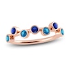Thumbnail Image 0 of Juliette Maison Natural Blue Zircon & Natural Blue Sapphire Ring 10K Rose Gold