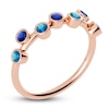 Thumbnail Image 1 of Juliette Maison Natural Blue Zircon & Natural Blue Sapphire Ring 10K Rose Gold