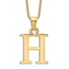 Thumbnail Image 1 of Initial H Necklace 14K Yellow Gold 18&quot;