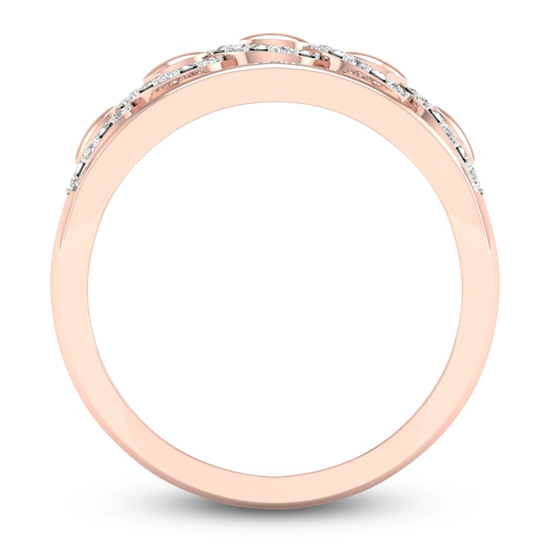 Main Image 4 of Diamond Wedding Band 1/8 ct tw Round 14K Rose Gold