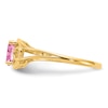 Thumbnail Image 3 of Natural Pink Sapphire Oval Ring 14K Yellow Gold