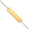 Thumbnail Image 2 of Engravable Bar Bracelet 14K Yellow Gold 8.5"