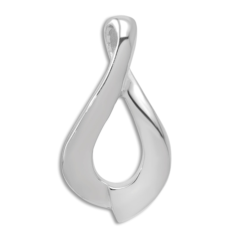 Main Image 1 of High-Polish Infinity Slide Charm 14K White Gold