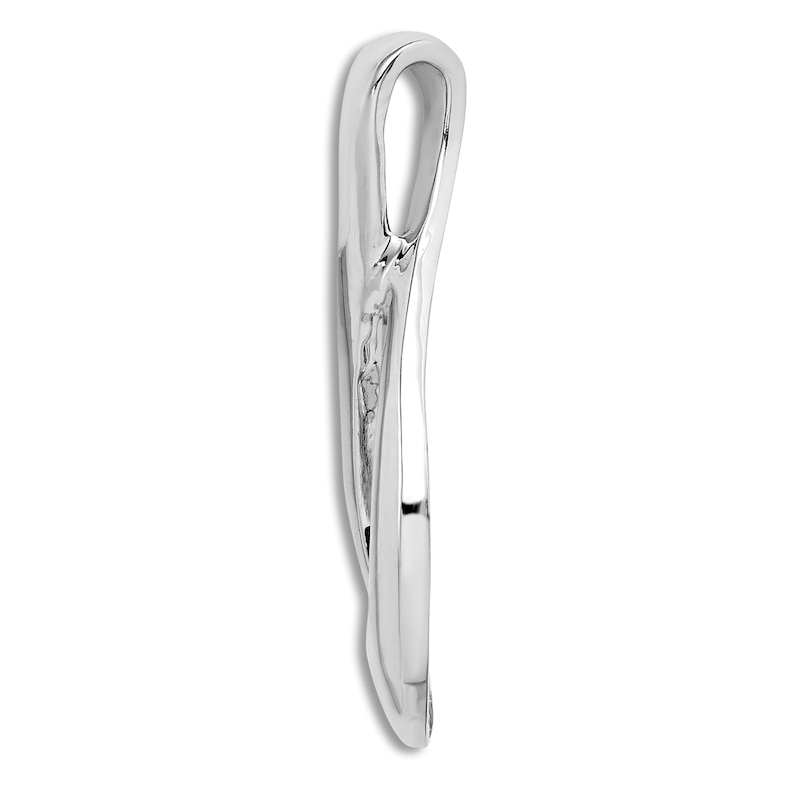 Main Image 2 of High-Polish Infinity Slide Charm 14K White Gold