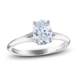 Diamond Engagement Ring 1 ct tw Oval/Round Platinum