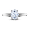 Thumbnail Image 3 of Diamond Engagement Ring 1 ct tw Oval/Round Platinum