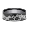 Thumbnail Image 3 of Men's Buffalo Wedding Band Dark Tantalum 7.0mm