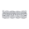 Thumbnail Image 3 of Diamond Multi Row Ring 3/8 ct tw Round 14K White Gold