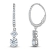 Thumbnail Image 0 of Lab-Created Diamond 2-Stone Earrings 1-1/2 ct tw Round 14K White Gold