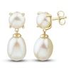 Thumbnail Image 1 of Freshwater Cultured Pearl Dangle Earrings 14K Yellow Gold