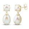 Thumbnail Image 2 of Freshwater Cultured Pearl Dangle Earrings 14K Yellow Gold