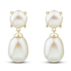 Thumbnail Image 3 of Freshwater Cultured Pearl Dangle Earrings 14K Yellow Gold