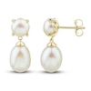 Thumbnail Image 4 of Freshwater Cultured Pearl Dangle Earrings 14K Yellow Gold