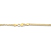 Thumbnail Image 2 of Semi-Solid Bismark Chain Bracelet 14K Yellow Gold 7.25&quot; 2.4mm