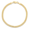 Thumbnail Image 1 of Semi-Solid Bismark Chain Bracelet 14K Yellow Gold 7.25&quot; 3.5mm