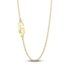 Thumbnail Image 0 of High-Polish Initial Necklace Diamond Accents 14K Yellow Gold 18"