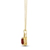 Thumbnail Image 2 of Le Vian Natural Garnet & Diamond Necklace 1/3 ct tw 14K Honey Gold