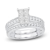 Thumbnail Image 0 of Princess & Round-Cut Diamond Bridal Set 1-1/2 ct tw 14K White Gold