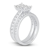 Thumbnail Image 1 of Princess & Round-Cut Diamond Bridal Set 1-1/2 ct tw 14K White Gold