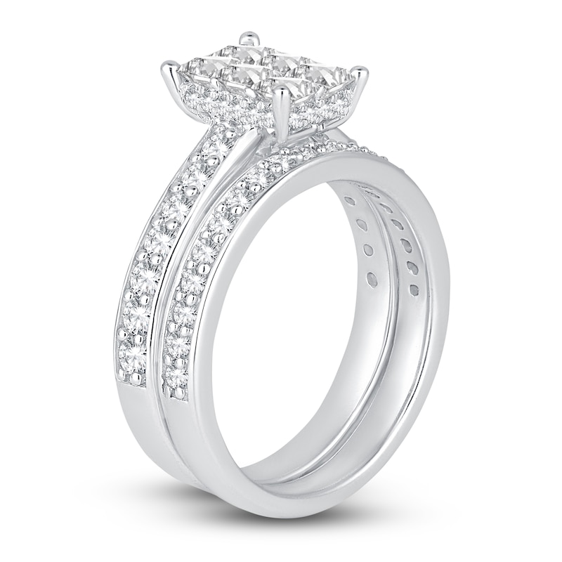 Diamond Bridal Set 3 ct tw 14K White Gold|Kay